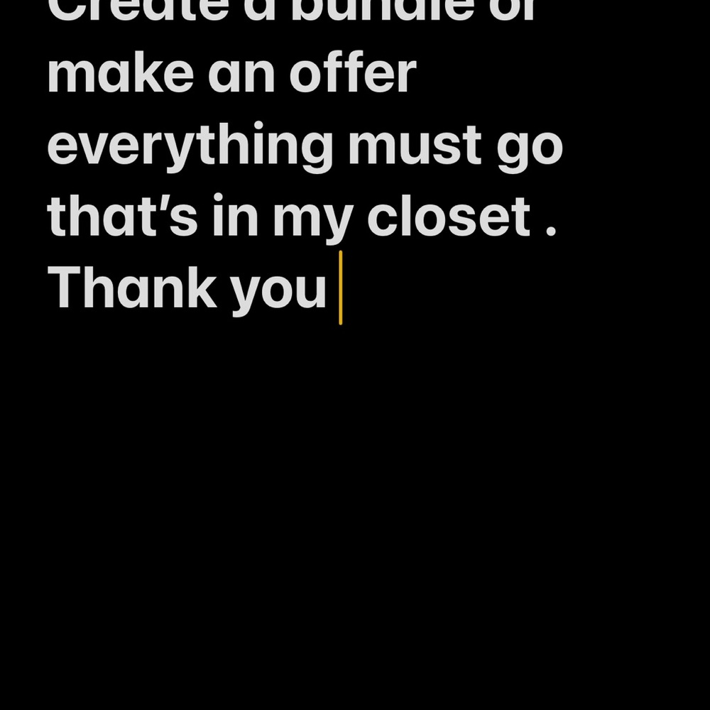 Everything must go